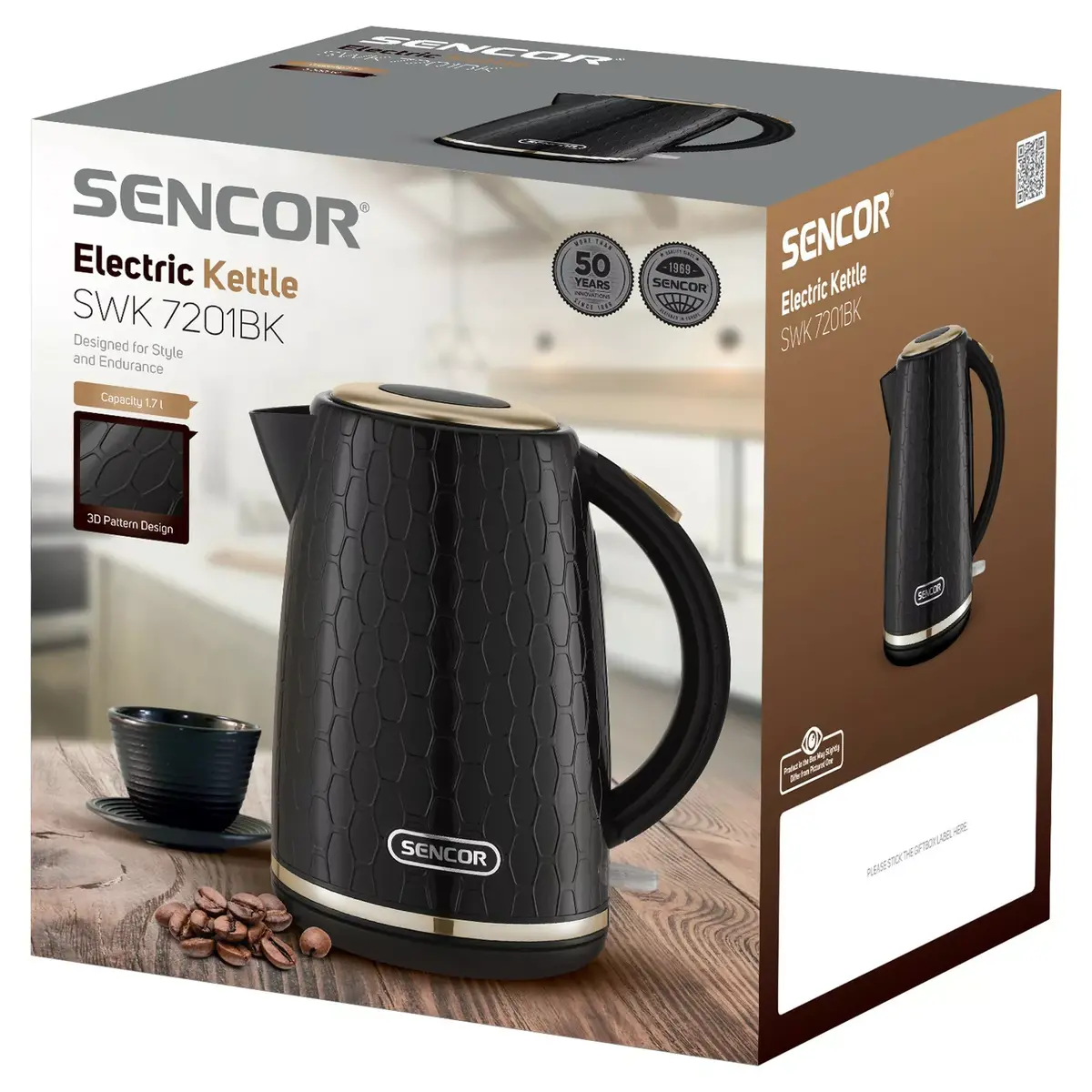 Electric kettle SENCOR SWK 7201BK 1.7L 2200W Photo 2