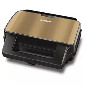 Sandwich Maker SENCOR SSM 9977CH 900 W, 4 sandwich plates, champagne/black