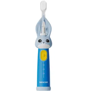 Children electric sonic toothbrush Sencor SOC0810BL — 2 modes, up to 12,000/min, IPX7, AAA battery, 15° tilt, Quadpacer