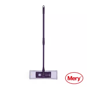 Microfibre mop MERY 45 cm wide head with 140 cm metal handle, model 05055502