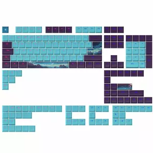 Keycaps Dark Project KS-1010 Night Sky — komplekts UK DE AT ES IT FI NO SE DK izkārtojumiem