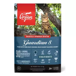 Сухой корм для кошек Orijen Guardian 8 Adult, лосось, 1.8 кг, 40% белка, 18% жира, без зерна и сои