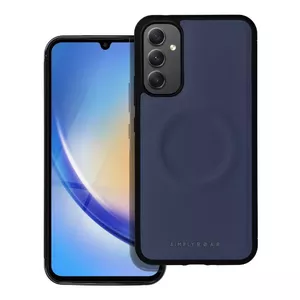 Silicone back case fusion accessories for Samsung Galaxy A34 5G (A346) — blue