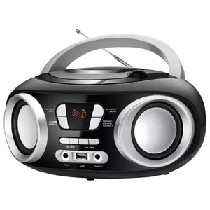 Portable boombox MANTA MM9310BT — Bluetooth 5.1, FM radio, USB, AUX, 6W, MP3 playback, black