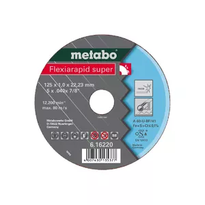 Cutting disc Metabo 616208000, flat centre, for stainless steel, 1 pc