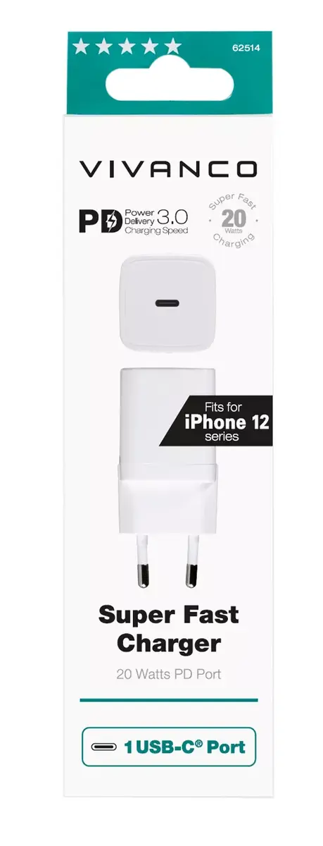 Vivanco Super Fast Charger Indoor AC 12V Photo 4