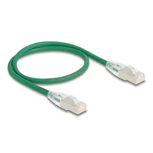 Network Cable DeLOCK RJ45 Cat.6A plug to plug 0.5m green