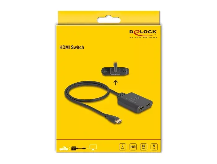 DeLOCK HDMI Slēdzis 2 x HDMI ieeja uz 1 x HDMI izeja Photo 4