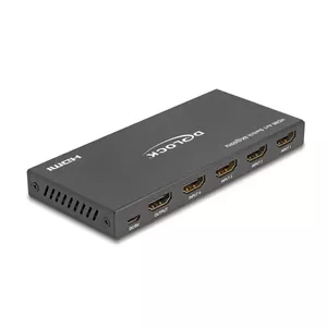 DeLOCK HDMI Switch 4 x HDMI in to 1 x HDMI out 8K 60 Hz Black