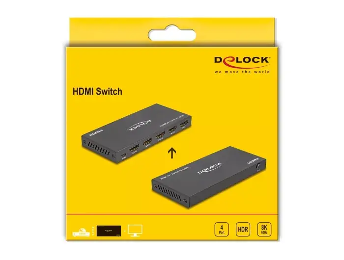 DeLOCK HDMI Slēdzis 4 x HDMI ieeja uz 1 x HDMI izeja Photo 5