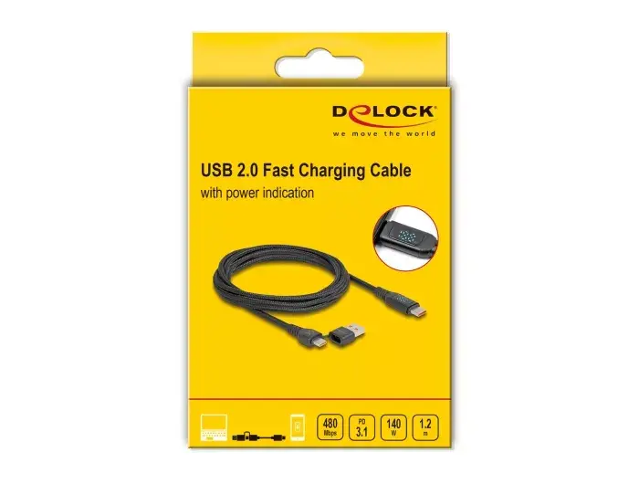 DeLOCK USB 2.0 Fast Charging Cable USB Type-C 88137 Photo 4