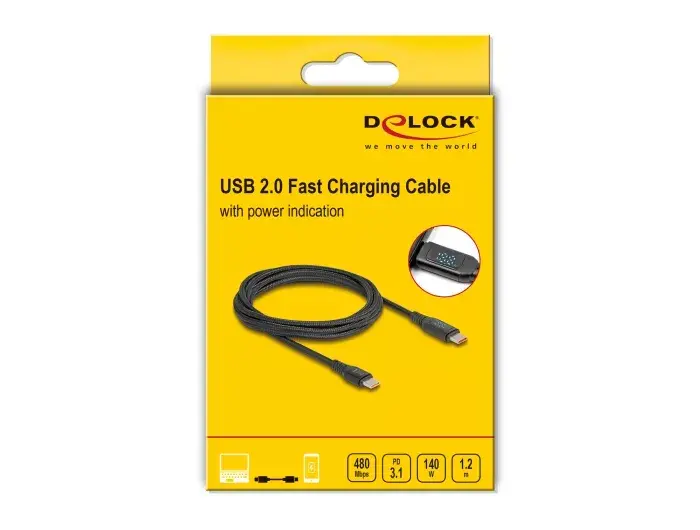 DeLOCK USB 2.0 Fast Charging Cable USB Type-C male to male Photo 4