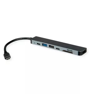 Laptop Dock ROLINE 12021122 USB 3.2 Gen 1 Type-C Grey