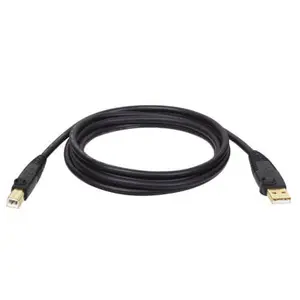 EATON Tripp Lite U022-015 USB 2.0 A to B Cable Male to Male 4.5 m Black Gold-plated contacts