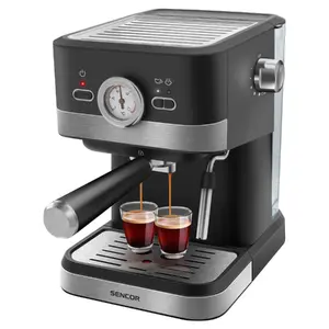 Coffee maker SENCOR SES1721BK espresso machine 1.2 L, pre-brewing, steam pipe, stainless steel filter