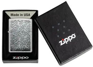 Zippo windproof lighter Zippo 48726 Vines Design — metal refillable pocket lighter