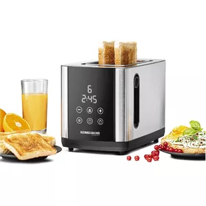 Toaster Rommelsbacher TO850 2-slice, 850 W, stainless steel/black, XL slots