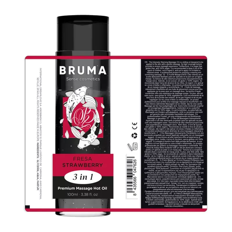 Massage oil BRUMA PREMIUM STRAWBERRY 3 in 1 100 ml Photo 6