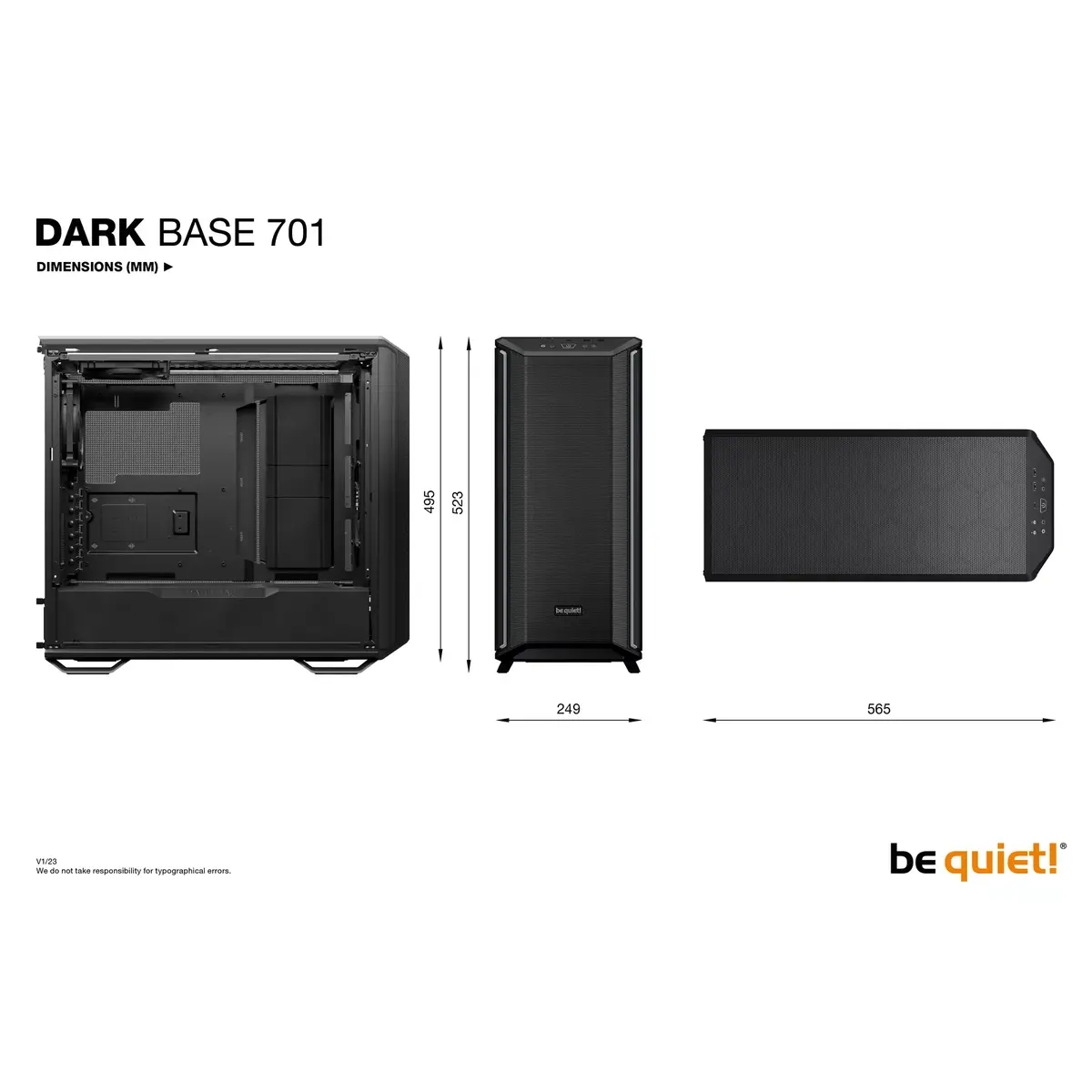 Datora korpuss be quiet! Dark Base 701 Photo 12