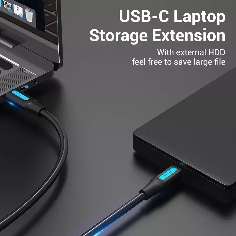Vention USB 2.0 C Male to Mini-B Male 2A Cable Photo 5