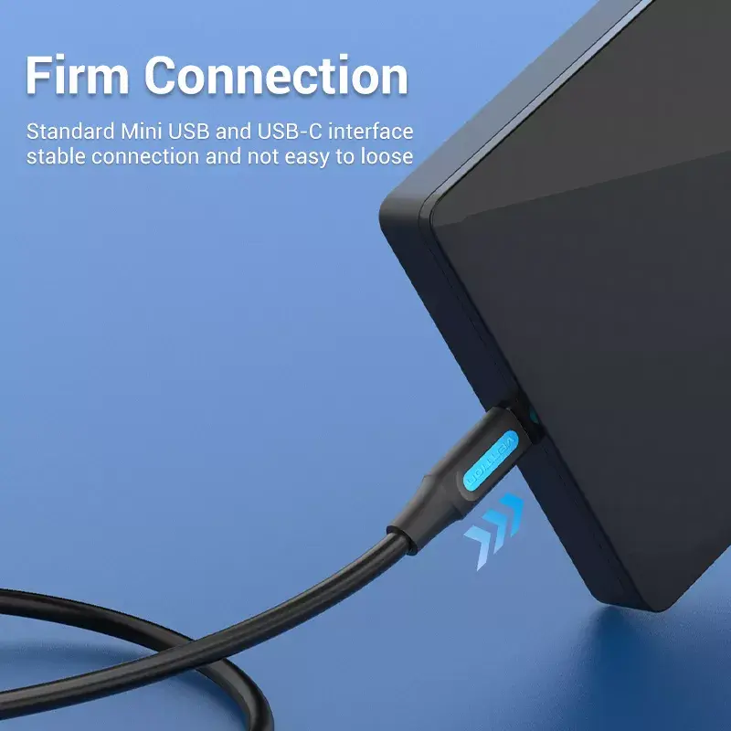 Vention USB 2.0 C Male to Mini-B Male 2A Cable Photo 9