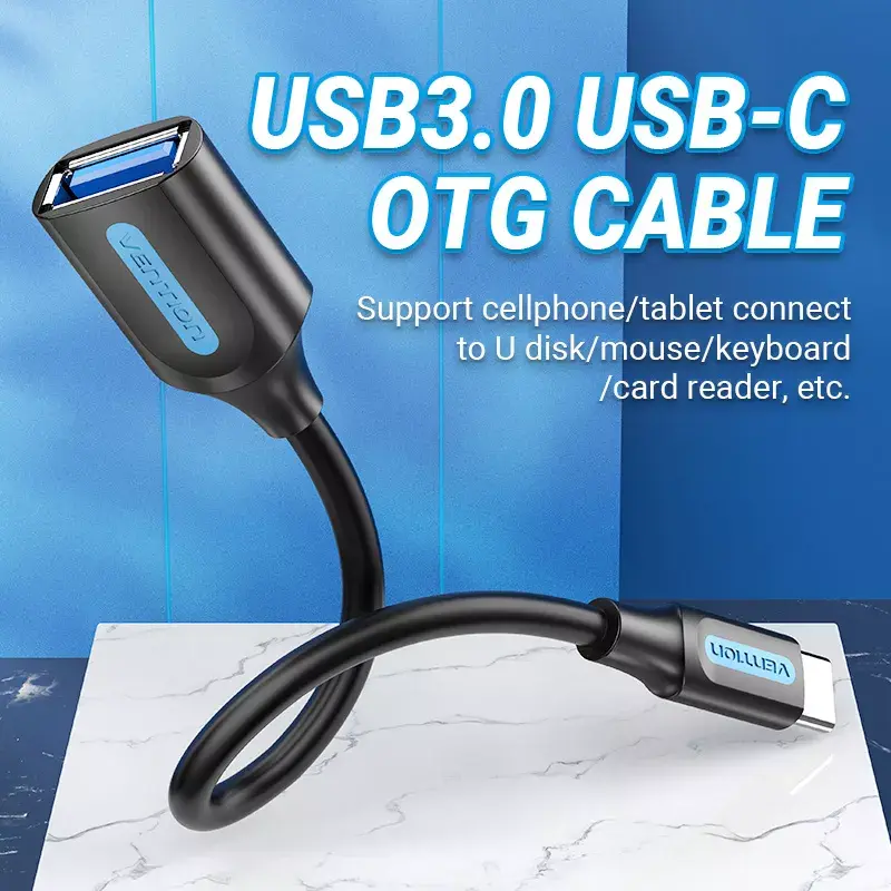 Vention USB 3.1 Gen1 C male — A female OTG кабель Photo 2