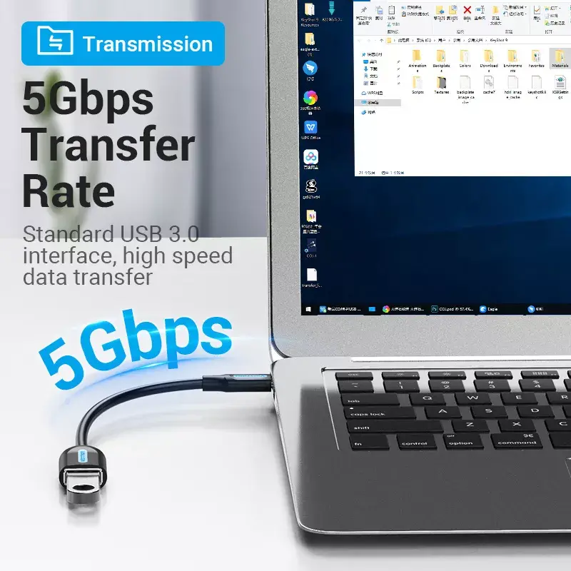 Vention USB 3.1 Gen1 C male — A female OTG кабель Photo 4