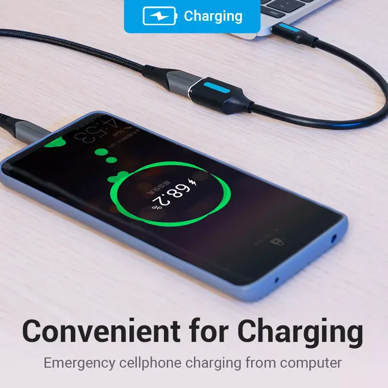 Vention USB 3.1 Gen1 C male — A female OTG кабель Photo 9