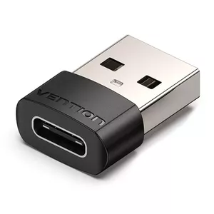 USB adapteris Vention CDWB0 USB 2.0 Male uz USB-C Female Melns PVC