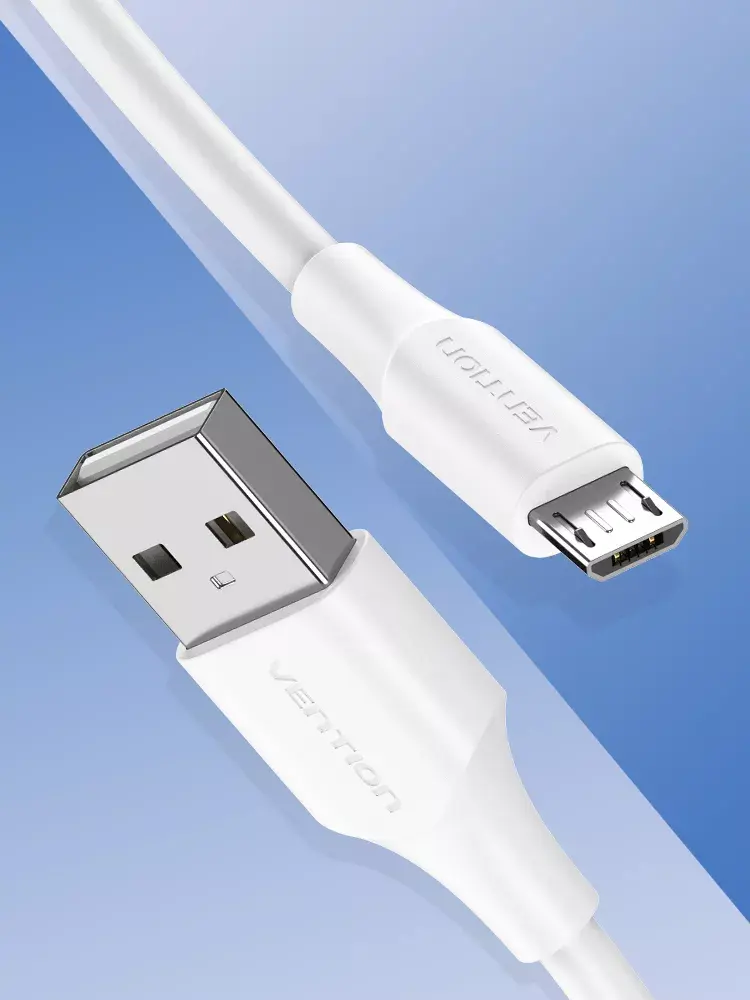 USB kabelis Vention USB 2.0 A Male uz Micro-B Male 2A 1M Photo 2