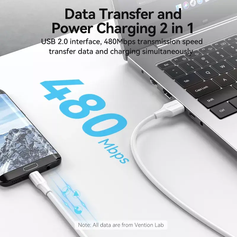 Vention USB 2.0 A Male uz Micro-B Male 2A kabelis Photo 5