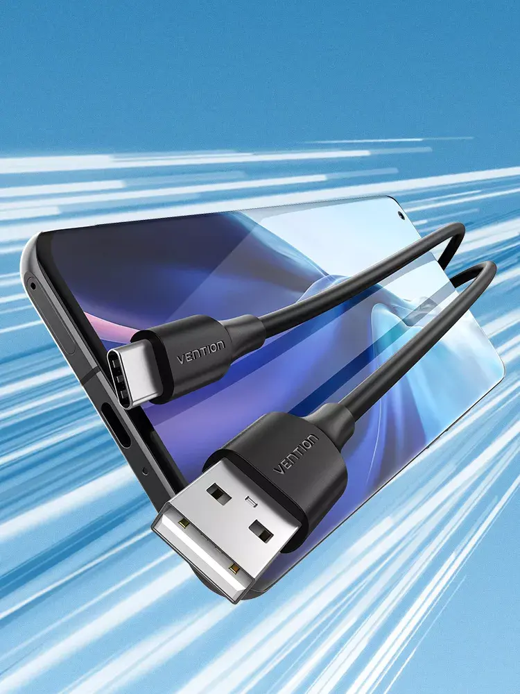 Vention USB 2.0 A Male to C Male 3A Cable Photo 4
