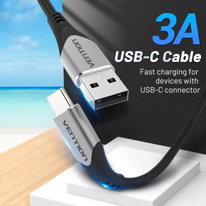 Vention USB 2.0 A uz C kabelis 1 m Photo 2