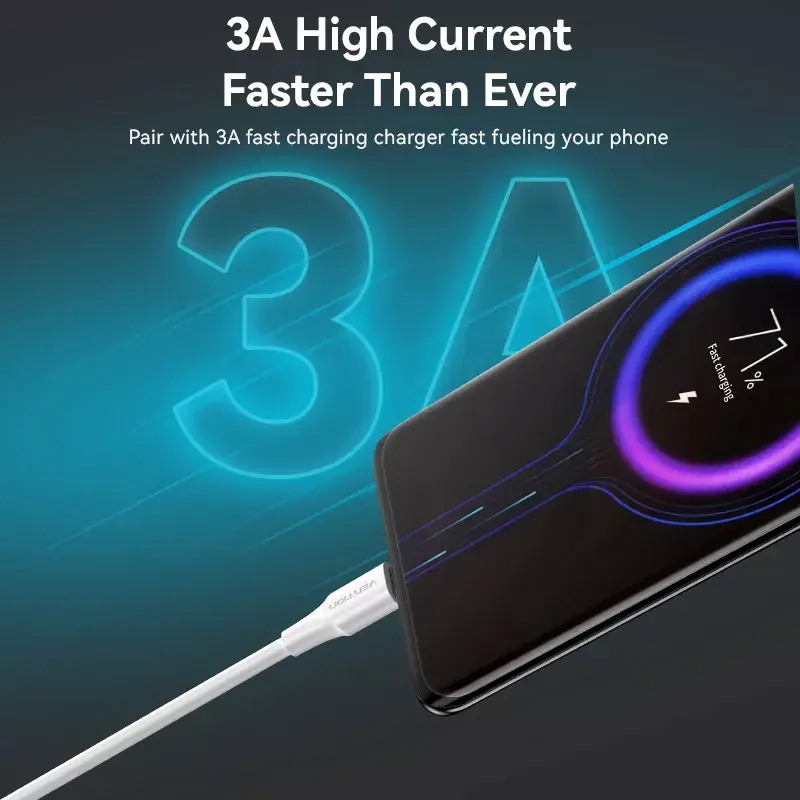 Vention USB 2.0 A→C кабель CTHWH 2 м Photo 8