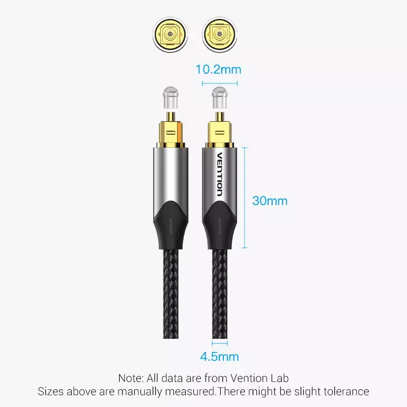 Optiskais audio kabelis Vention 3 m TOSLINK Photo 15
