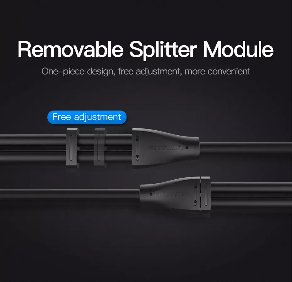 Vention 3.5mm Male to 2*3.5mm Female Stereo Splitter Cable Photo 10