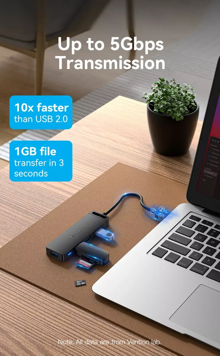 Vention 4-Port USB 3.0 Hub With Power Supply Photo 19