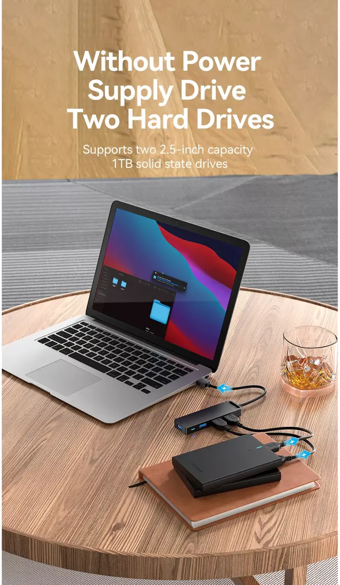 Vention 4-Port USB 3.0 Hub With Power Supply Photo 21