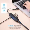 Vention USB 2.0 3‑vietu hubs ar 100M Ethernet Photo 9