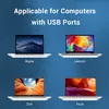 Vention USB 2.0 3‑vietu hubs ar 100M Ethernet Photo 12