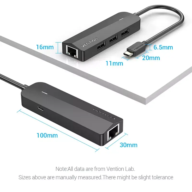 Vention USB-C на USB 2.0*3/RJ45/Micro-B HUB Photo 15