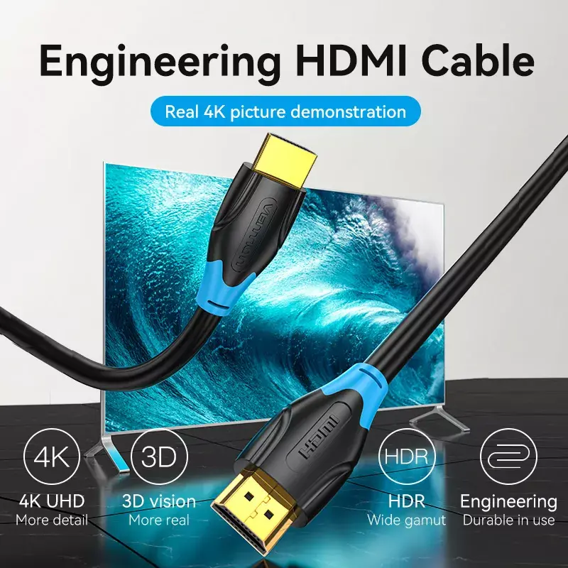 HDMI kabelis Vention 5 m 2.0 Photo 6