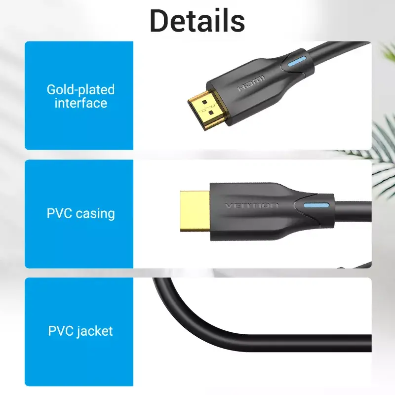 Vention 8K HDMI kabelis 1M melns Photo 13
