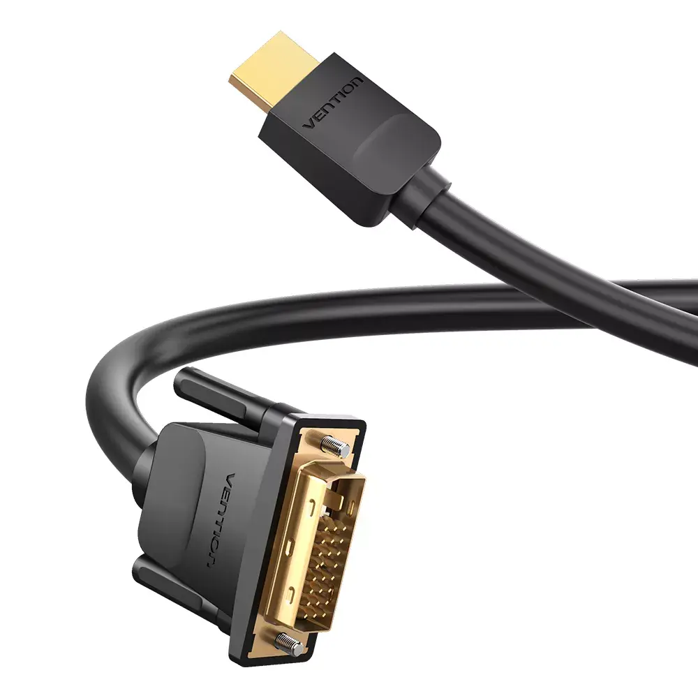 Vention HDMI uz DVI kabelis 2M Melns Photo 4