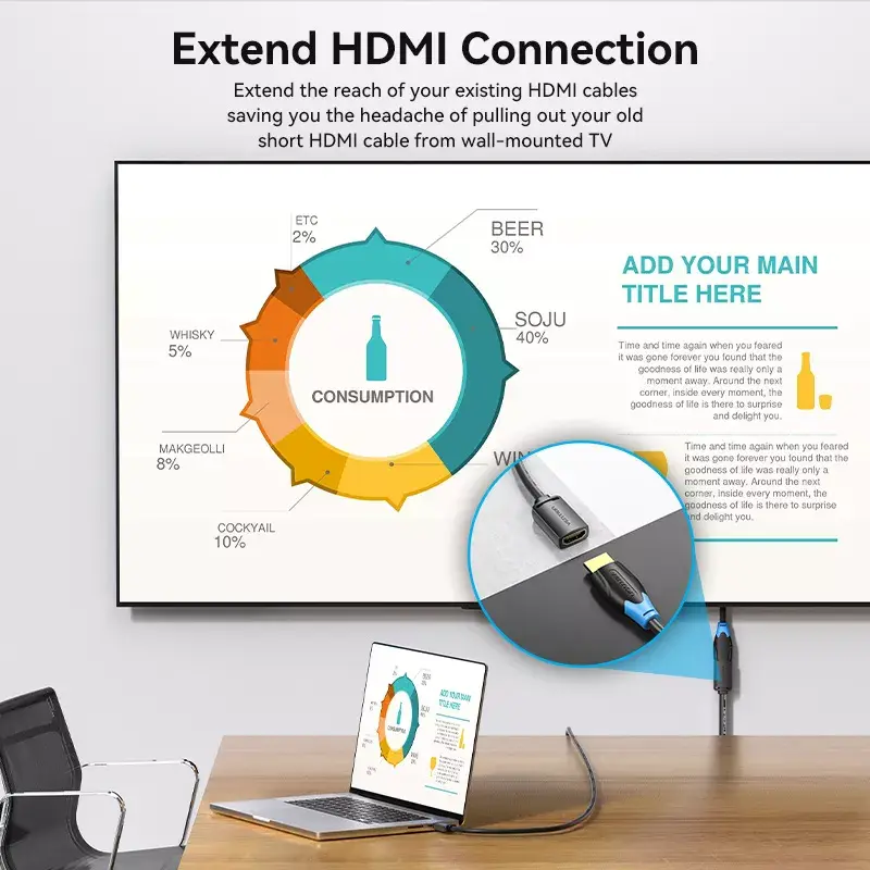 HDMI cable Vention AHCBI 3 m — HDMI 2.0 4K Photo 3