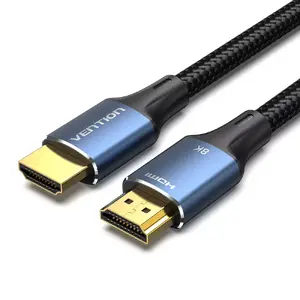 HDMI-A to HDMI-A cable Vention 8K 48Gbps HDMI 2.1, 5 m, blue, gold-plated contacts