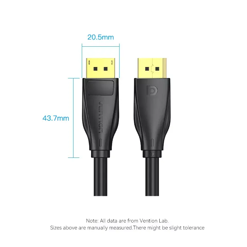 Vention DP 1.4 Male to Male HD Cable Photo 14