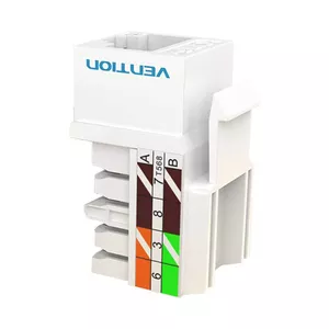 Cat.5E UTP 180 grādu Keystone ligzda Vention IPBW0 White