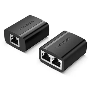 Vention RJ45 Dalītājs Adapteris Melns PVC Tips 2 x RJ-45 Niķeļa Pārklājums