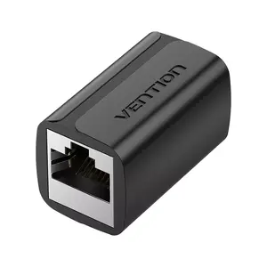 Переходник Vention Cat.6 FTP Keystone Jack Coupler — адаптер, ПВХ, чёрный, 1 шт